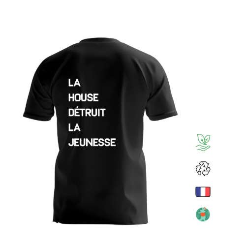 T-Shirt Karnage "La House Détruit la Jeunesse" - Black & White